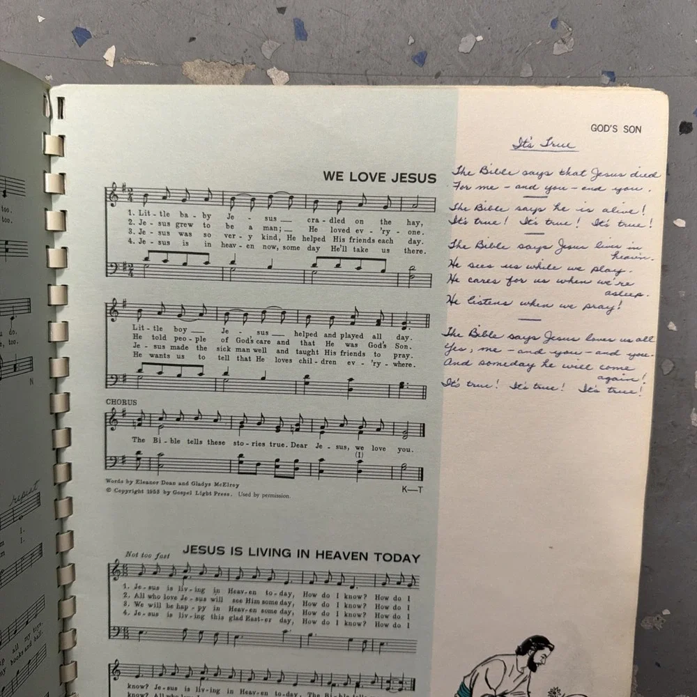1962 Little Ones‎ Sing Preschool Praise Music Sunday School Classics SongBook
